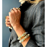 Philippa Ecru Panther Bangle