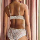 Shorty Georgia Bi matière Snow Lace
